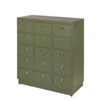 IJzer Vintage Ladekast Industriële Stalen Retro Refurbished, Huis en Inrichting, Kasten | Ladekasten, Info@dehanzeherten.nl, 5 laden of meer