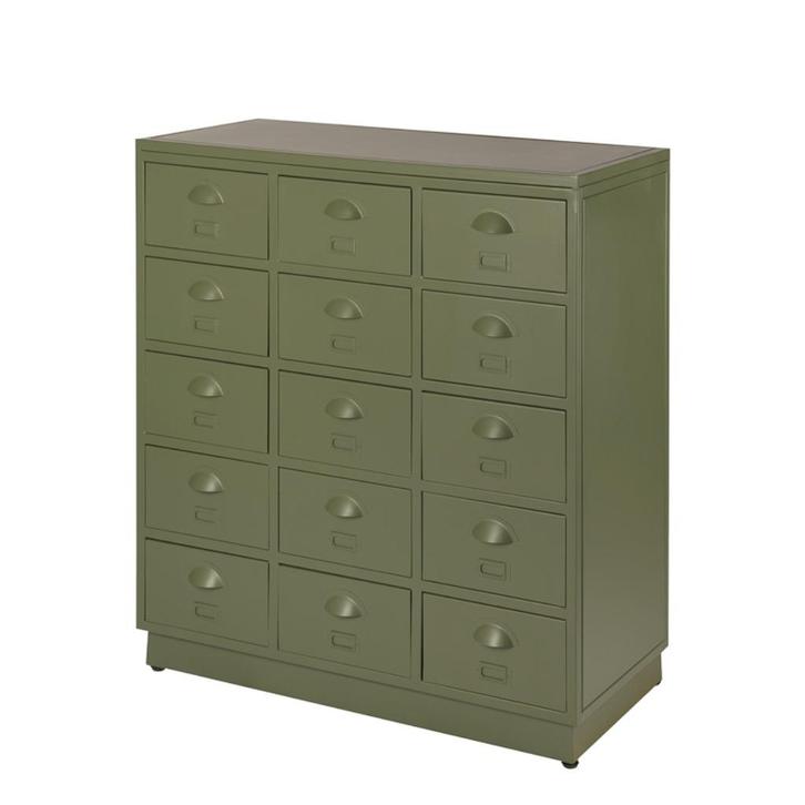 IJzer Vintage Ladekast Industriële Stalen Retro Refurbished, Huis en Inrichting, Kasten | Ladekasten, Nieuw, Minder dan 100 cm