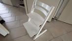 Stokke Tripp Trapp kinderstoel - Wit, Kinderen en Baby's, Kinderstoelen, Ophalen, Gebruikt, Meegroeistoel, Aanschuifbaar