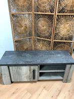 TV kast Granietlook hout, Huis en Inrichting, Kasten | Televisiemeubels, Ophalen, 100 tot 150 cm, Zo goed als nieuw, Minder dan 100 cm