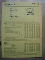 Volvo F7 4x2 Technische Specificatie folder 1985, Ophalen, Volvo, Volvo, Zo goed als nieuw