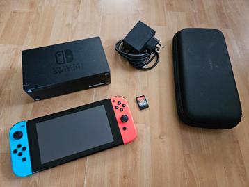 Zeer nette goed werkende Nintendo Switch met kart spelletje beschikbaar voor biedingen