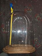 Glazen stolp met houten voet, Ophalen of Verzenden, Gebruikt