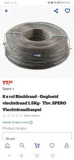 8 rollen gegloeid binddraad 1.5Kg - SPERO, Doe-het-zelf en Verbouw, Nieuw, Ophalen of Verzenden, Minder dan 50 mm, Rvs