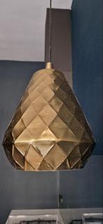 Moderne messing hanglamp, Huis en Inrichting, Lampen | Hanglampen, Ophalen of Verzenden, Gebruikt, Metaal, Minder dan 50 cm