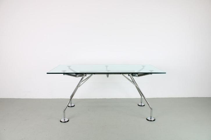Tecno Nomos bureau 160/80, Huis en Inrichting, Tafels | Eettafels, Gebruikt, 50 tot 100 cm, 150 tot 200 cm, Rechthoekig, Ophalen