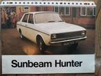 Sunbeam Hunter brochure 1972, Sunbeam, Overige merken, Ophalen of Verzenden, Zo goed als nieuw