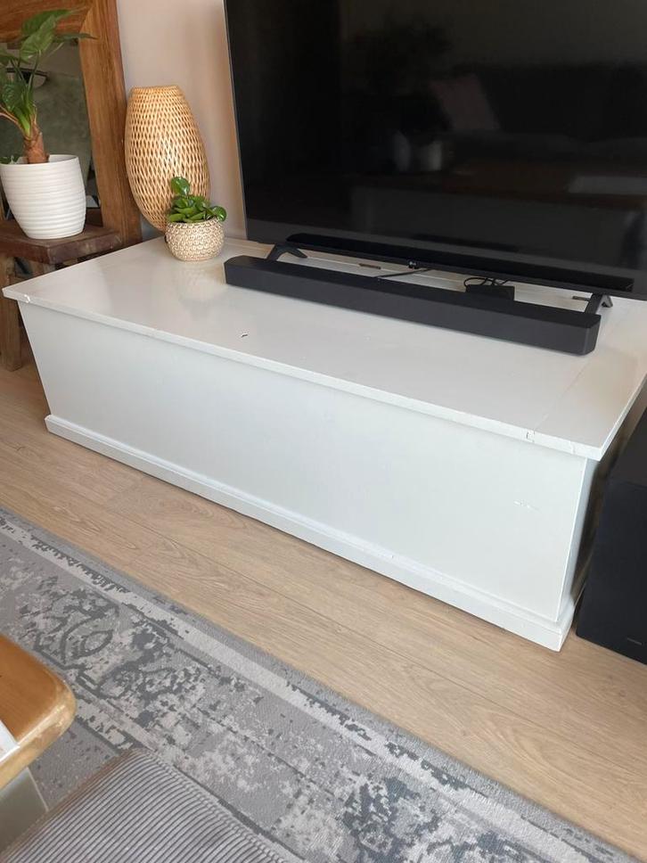 Grote massief houten opberkist/speelgoedkist/dekenkist, Huis en Inrichting, Woonaccessoires | Kisten, Gebruikt, Minder dan 50 cm