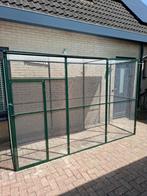 Ruime groene aluminium voliere met polycarbonaat dakpanelen, Ophalen, Aluminium, Volière