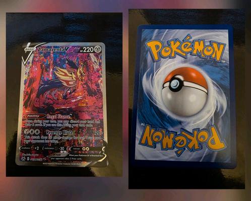 Zamazenta V Pokémon Kaart - Mooie Staat, Hobby en Vrije tijd, Verzamelkaartspellen | Pokémon, Zo goed als nieuw, Losse kaart, Ophalen of Verzenden