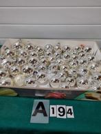-	Kerstballen zilver retro 48 stuks, Diversen, Kerst, Ophalen of Verzenden