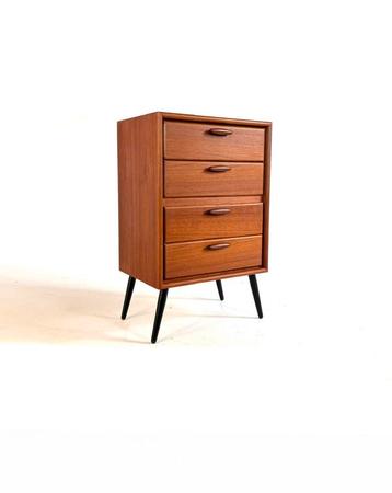 Vintage teakhouten ladekast, Heinrich Riestenpatt ‘60 beschikbaar voor biedingen