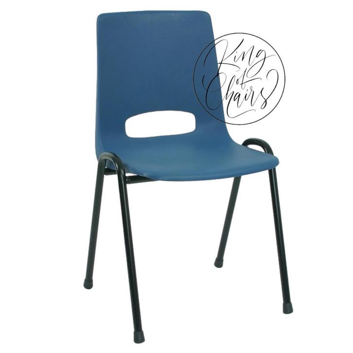 Stapelstoel Samantha blauw kantinestoel stapelbare stoel, Huis en Inrichting, Stoelen, Nieuw, Vijf, Zes of meer stoelen, Kunststof