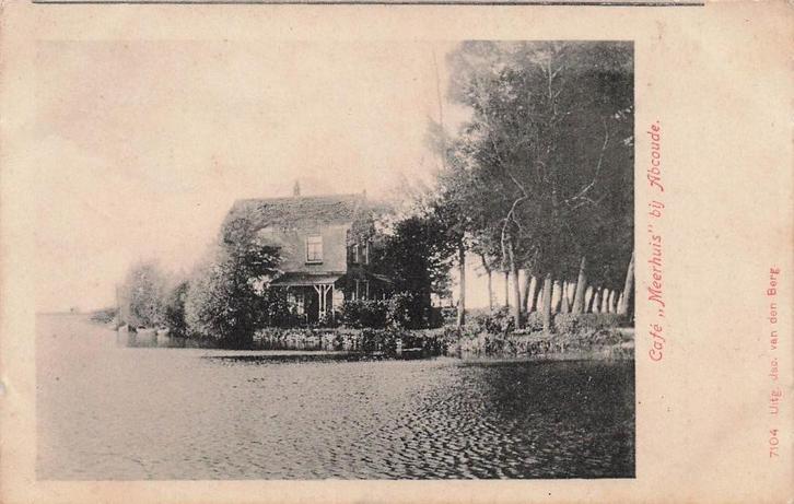 AZ151 Abcoude Cafe Meerhuis begin 1900, Verzamelen, Ansichtkaarten | Nederland, Gelopen, Utrecht, Voor 1920, Verzenden
