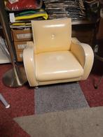 Vintage kinder fauteuil in Art Deco stijl, Kunststof, Gebruikt, Minder dan 75 cm, Ophalen of Verzenden