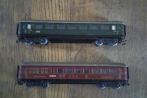 Marklin HO 4 stuks Rijtuigen serie 346 uit de jaren 50, Hobby en Vrije tijd, Modeltreinen | H0, Gebruikt, Wagon, Wisselstroom