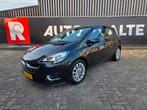 Opel Corsa 1.0 Turbo Cosmo 2015 Zwart (Nieuwe Apk), Auto's, Voorwielaandrijving, Leder en Stof, Origineel Nederlands, Handgeschakeld