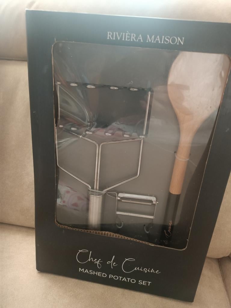 Riviera Maison Aardappelpuree Set - Nieuw in doos, Huis en Inrichting, Keuken | Keukenbenodigdheden, Nieuw, Ophalen of Verzenden