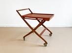 Vintage Svend Aage Madsen Deens design trolley bijzettafel, Huis en Inrichting, 45 tot 60 cm, Scandinavisch design, Deens, Midcentury modern, sixties