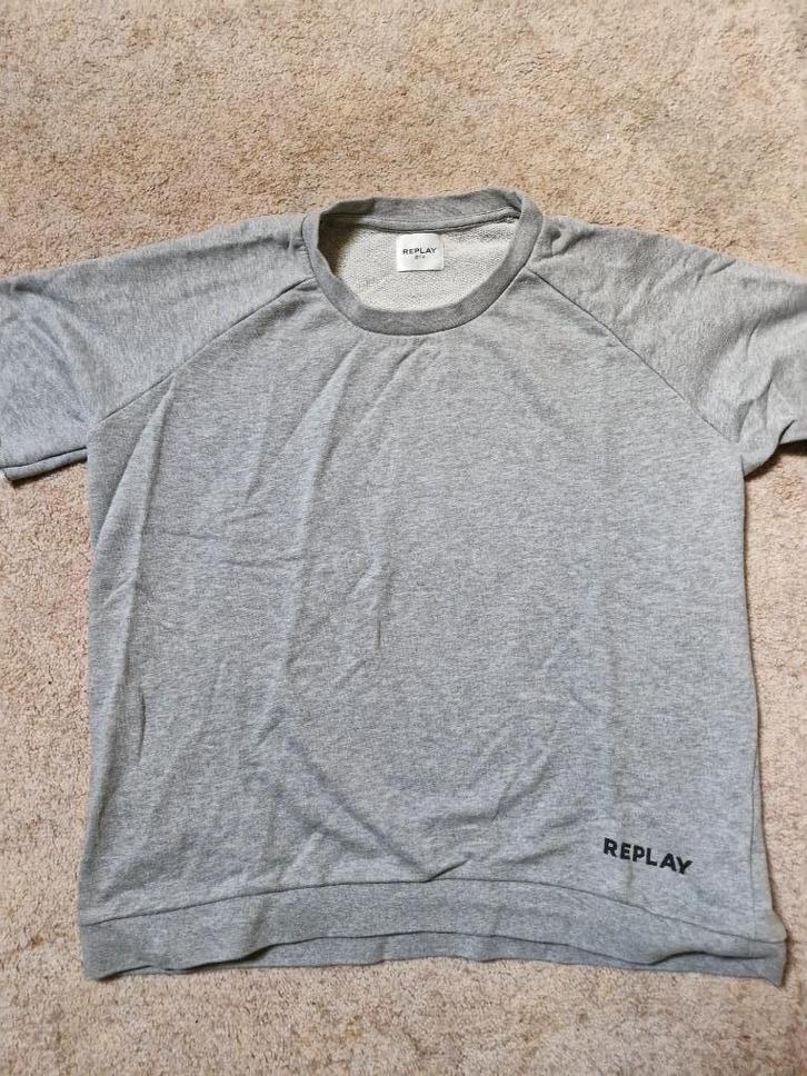 Shirt REPLAY mt L, Kleding | Dames, T-shirts, Zo goed als nieuw, Maat 42/44 (L), Grijs, Korte mouw, Ophalen