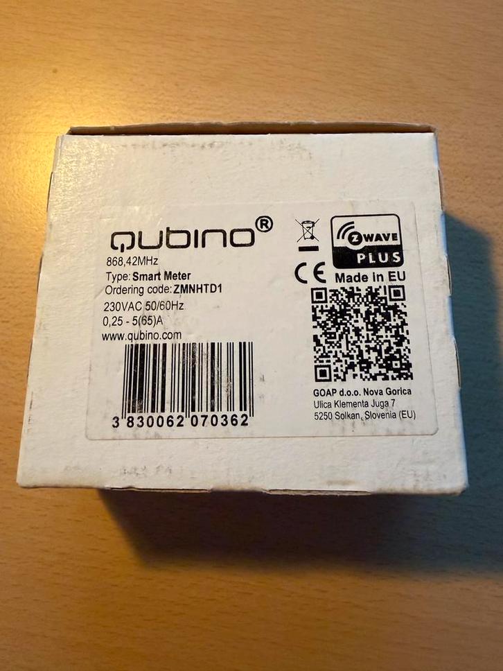 (Nieuw) Qubino Smart Meter Z-Wave Plus - Energie Monitor, Hobby en Vrije tijd, Elektronica-componenten, Nieuw, Ophalen of Verzenden
