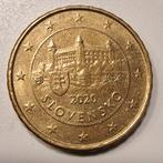 10 eurocent munt uit Slowakije. 
2020, Ophalen of Verzenden, Slowakije