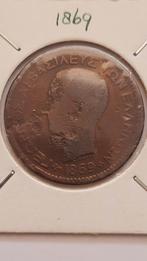 10 Lepta 1869 Griekenland, Postzegels en Munten, Munten | Europa | Niet-Euromunten, Ophalen of Verzenden, Overige landen, Losse munt