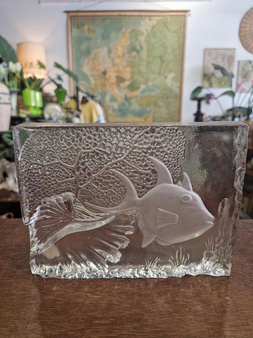 Goebel glazen figuur met vis, Antiek en Kunst, Antiek | Glas en Kristal, Ophalen of Verzenden