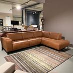 hoekbank micro leder stof congac **direct leverbaar**, Ophalen, 250 tot 300 cm, Nieuw, Vierpersoons of meer