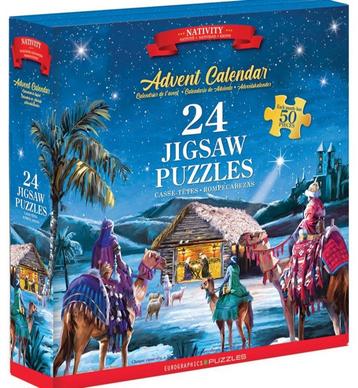 Eurographics - Puzzle Adventkalender Nativity - 24x50 st. beschikbaar voor biedingen