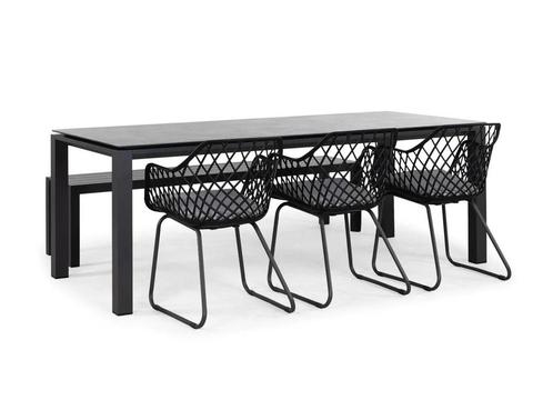 Dinerset, Tuin en Terras, Tuintafels, Zo goed als nieuw, Rechthoekig, Ophalen