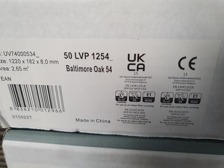 Verschillende soorten Clic PVC COREtec (rest), Huis en Inrichting, Stoffering | Vloerbedekking, Nieuw, Laminaat, Ophalen of Verzenden