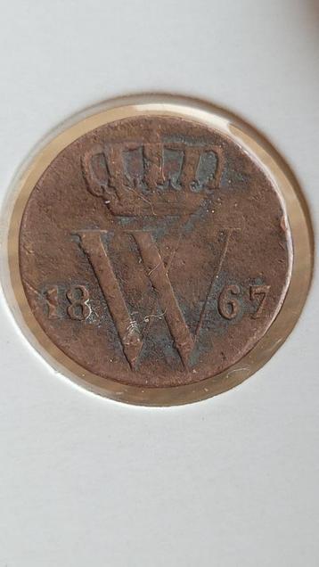 1/2 cent 1867 / halve cent 1867 beschikbaar voor biedingen