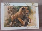 Puzzel 1000 stukjes, leeuwen, Ophalen of Verzenden, 500 t/m 1500 stukjes, Zo goed als nieuw