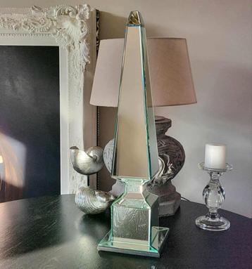 Fantastische grote Eichholtz spiegel- obelisk 68 cm beschikbaar voor biedingen