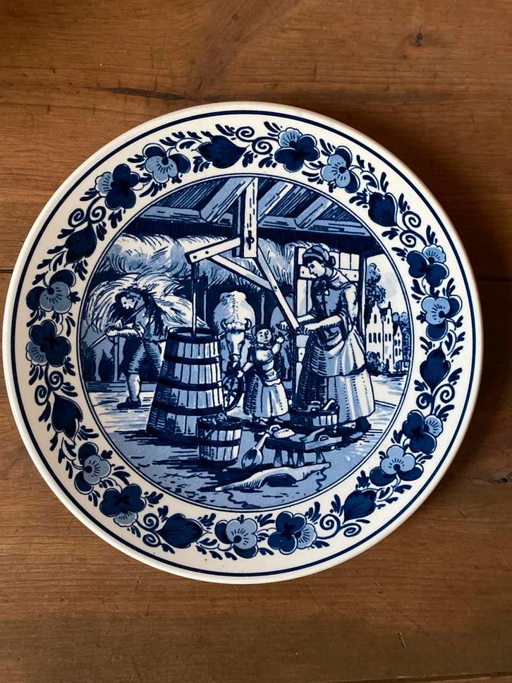 Delfts Blauw Bord Royal Goedewaagen, Antiek en Kunst, Antiek | Wandborden en Tegels, Ophalen of Verzenden