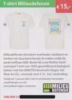 T-shirt Milieudefensie. € 15,-. Postcodeloterij kortingsbon., Eén persoon, Kortingsbon