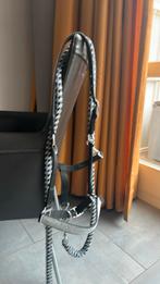 Zilver zwart halster met bijlassend touw, Ophalen of Verzenden, Zo goed als nieuw, Overige soorten