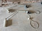 2x vintage waldmann klemlampen werkplaatslampen st 204n, Ophalen of Verzenden, Gebruikt