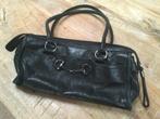 Leren dames tas  zwart echt leer, Sieraden, Tassen en Uiterlijk, Ophalen of Verzenden, Zo goed als nieuw, Zwart, Handtas