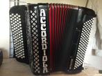 accordeon, Muziek en Instrumenten, Accordeons, Gebruikt, Knopaccordeon, 120-bas, Met riemen