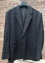 Vintage zwarte colbert met subtiel streepje A Müller maat 48, Ophalen of Verzenden, Zo goed als nieuw, Maat 48/50 (M), Zwart