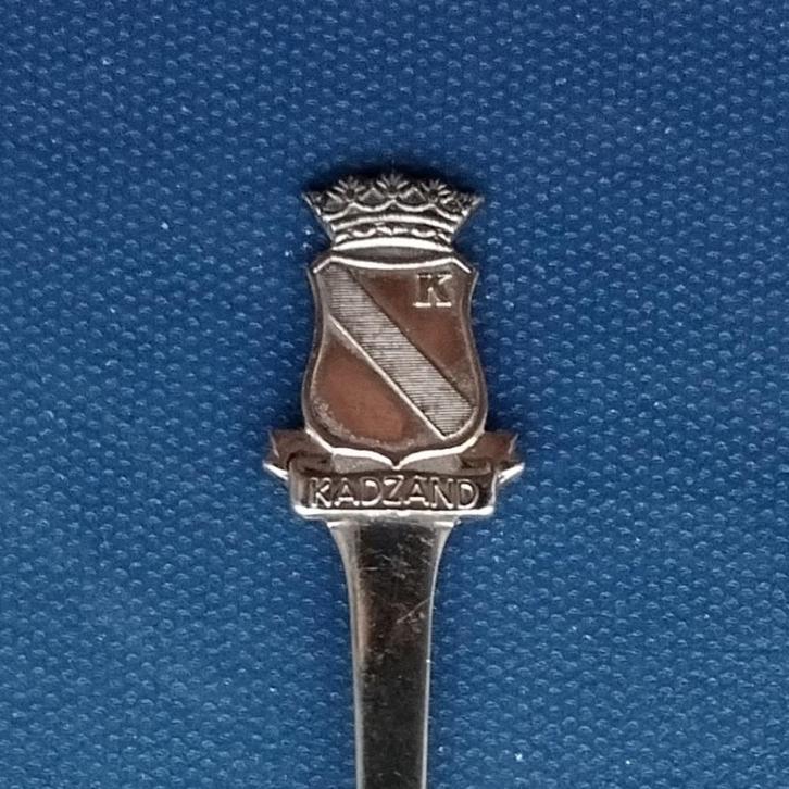 verzilverd lepeltje wapen Kadzand (HH 90), Cadzand, Antiek en Kunst, Antiek | Bestek, Ophalen of Verzenden