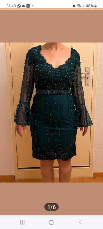 Elegante Groene Cocktailjurk beschikbaar voor biedingen