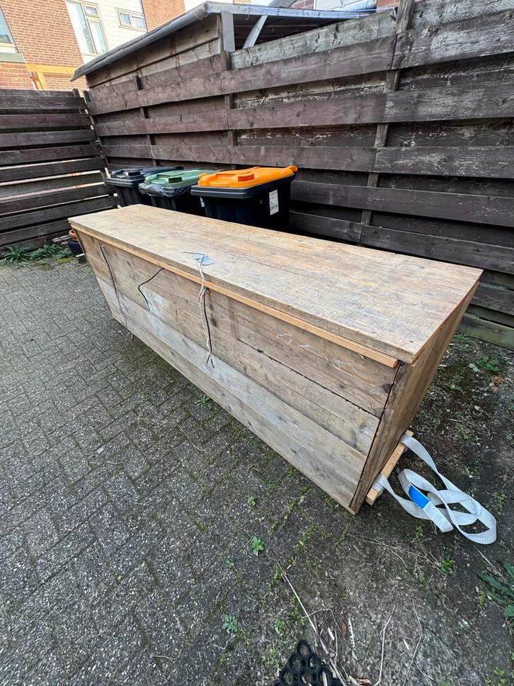 Houten Terrarium / Opbergkist, Tuin en Terras, Bergingen en Tuinkasten, Gebruikt, Overige typen, Hout, Ophalen of Verzenden