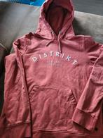 Rood/oranje sweater met capuchon Distrikt Norrebro, XL, Maat 56/58 (XL), Ophalen of Verzenden, Zo goed als nieuw, Distrikt Nørrebro