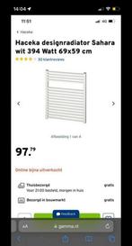 Radiator nieuw in doos design Sahara wit 394 watt 69x59, Radiator, Nieuw, Minder dan 60 cm, Ophalen of Verzenden