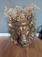 Leeuwenkop Bloempot met Kroon, Ophalen, Overige materialen, Gebruikt, Overige kleuren