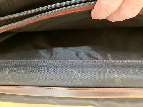 Vintage Plevier Leren Aktetas Bruin, Sieraden, Tassen en Uiterlijk, Tassen | Damestassen, Gebruikt, Handtas, Bruin, Ophalen of Verzenden