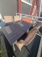 Luxe Garden Impression Tuinset - 4 Stoelen & Tafel, Tuin en Terras, Tuinsets en Loungesets, Ophalen, 4 zitplaatsen, Gebruikt, Aluminium